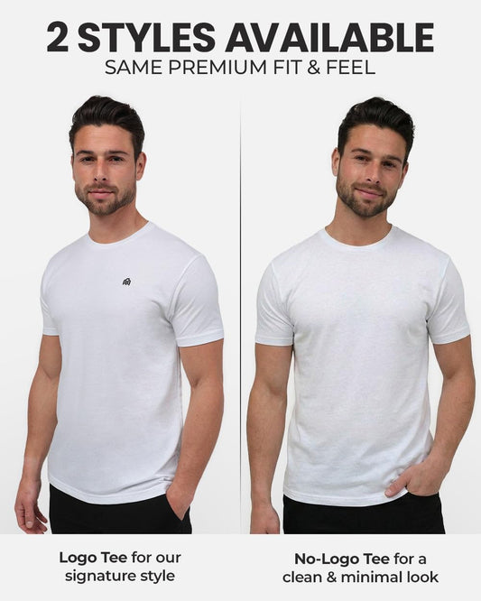Mens T Shirts Soft Cotton Blend Crew Neck Tee S - 4XL Athletic Fit Plain Casual T-Shirt for Men